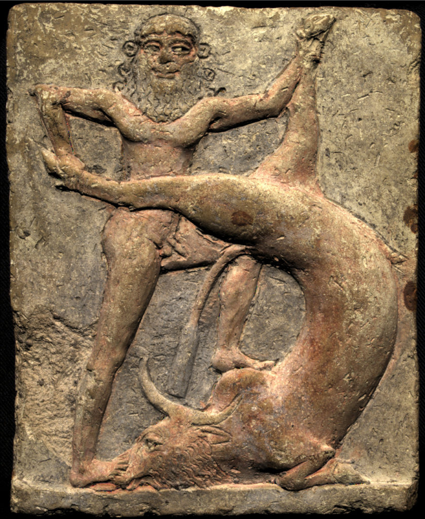 Gilgamesh battling with the "Bull of Heaven"