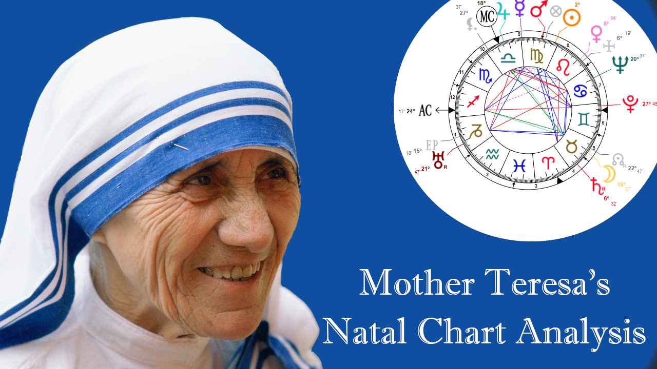 Mother Teresa’s Natal Chart Analysis – What It Reveals About Her Character and Life